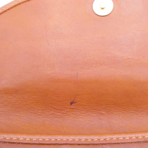 Vintage Coach Sterling Clutch 9945 British Tan Made in USA No Tag - Picture 4 of 14