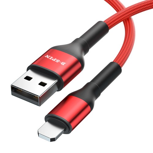 B-SPIN USB Charging Charger Cable For Apple iPhone 14 11 12 13 Pro XS Max X 8 XR - Picture 2 of 17