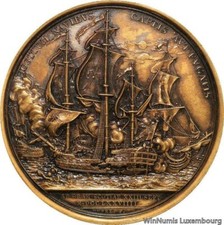 R2099 Rare Medal USA Capture Frigate Paul Jones Comitia Americana 1779 PCGS UNC