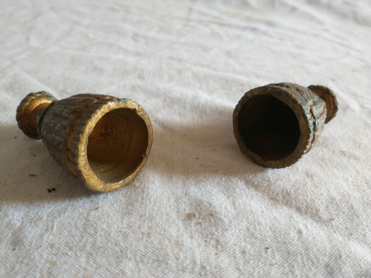3 Très Jolis pompons,glands bronze pour rideaux occasion