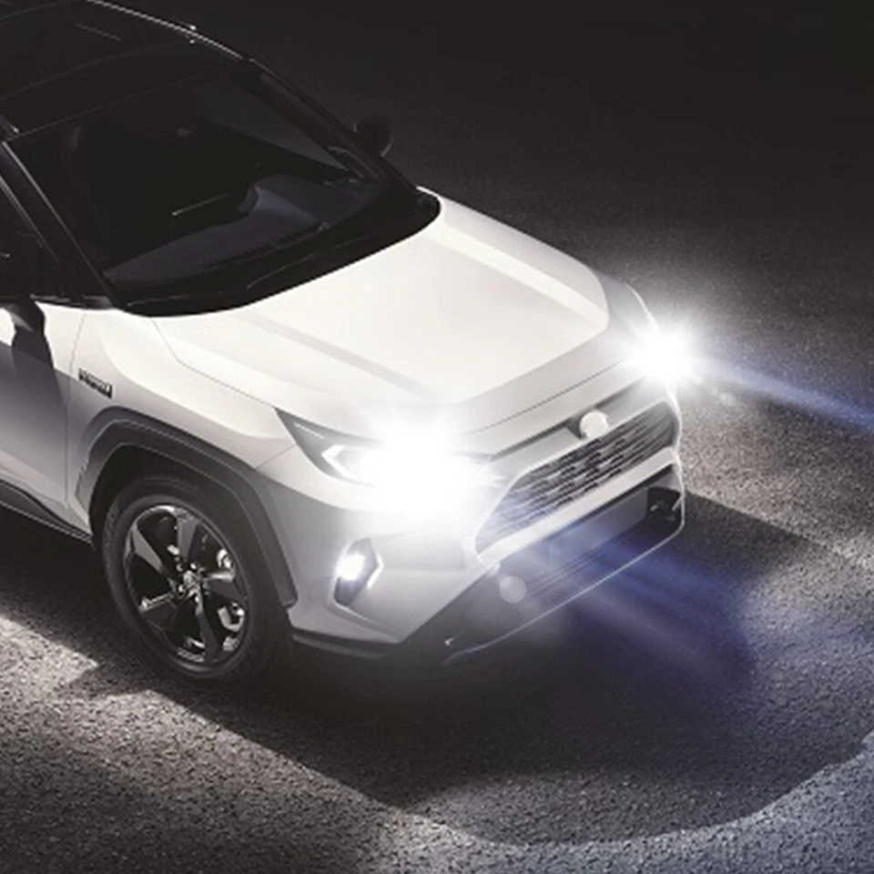 Kit de faros LED AUXITO 9012 HIR2 bombilla haz alto bajo blanco 48000LM súper brillante Foto 2 de 4