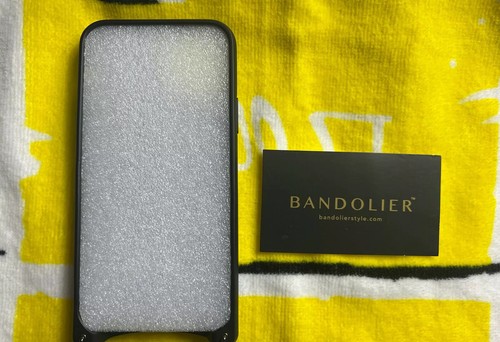 Bandolier Black Velvet iPhone 11 Pro Case Wallet Bling Strap Pewter New Bloggers - Photo 7 sur 12