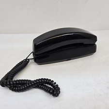 Vintage BellSouth Corded Phone Black Push Button Model 475 Wall Mount