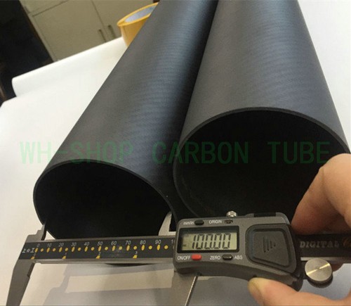 1pc 3k Carbon Fiber Tube ID 100mm x OD 104mm x Length 500mm (Roll Wrapped) - Picture 3 of 6