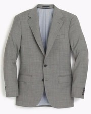 JCREW LUDLOW WIDE-LAPEL SUIT JACKET IN STRETCH ITALIAN WOOL 40R MINERAL G5441