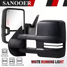 Power Heated Tow Mirrors Dynamic Signal For 2007-2014 Chevy Silverado GMC Sierra