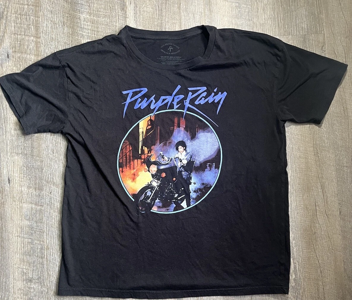 Tee Shack Maglietta Donna Prince Symbol – Purple Rain – Ufficiale 100% Cotone