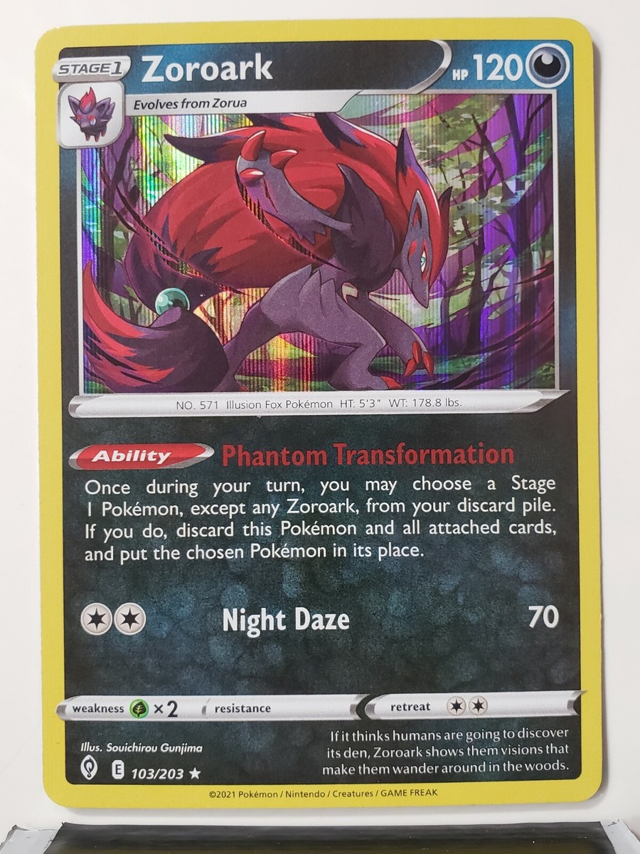 HOLO Zoroark 103/203 - NM - RARE Evolving Skies Pokemon Card $2