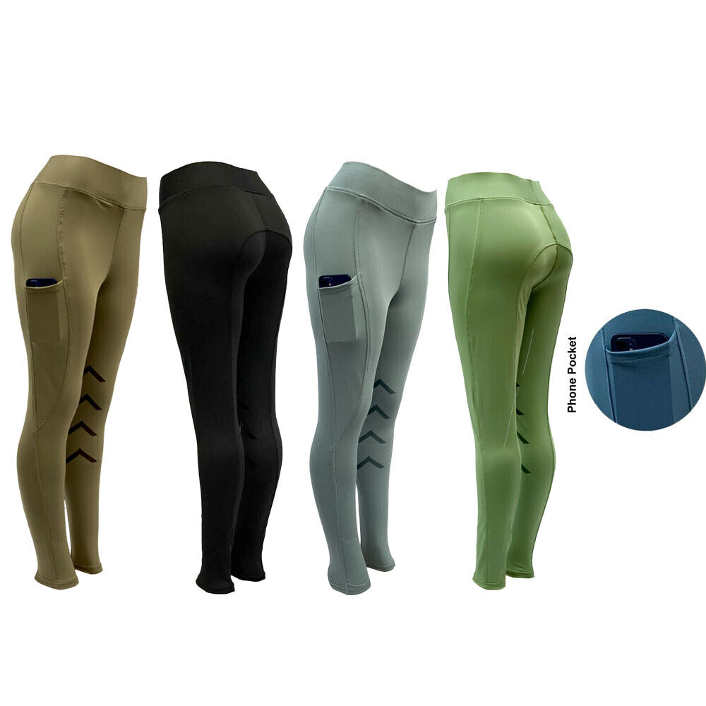 RIDING TIGHTS LEGGINGS KNEE PATCH SILICON PHONE POCKET CLEARANCE