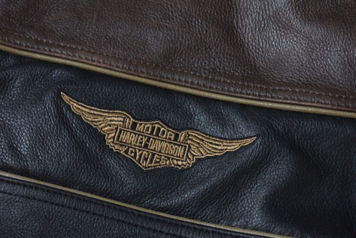 Harley Davidson Men's Hex Reflective Distressed Leather Harley Davidson Men's Hex Reflective Distressed Leather