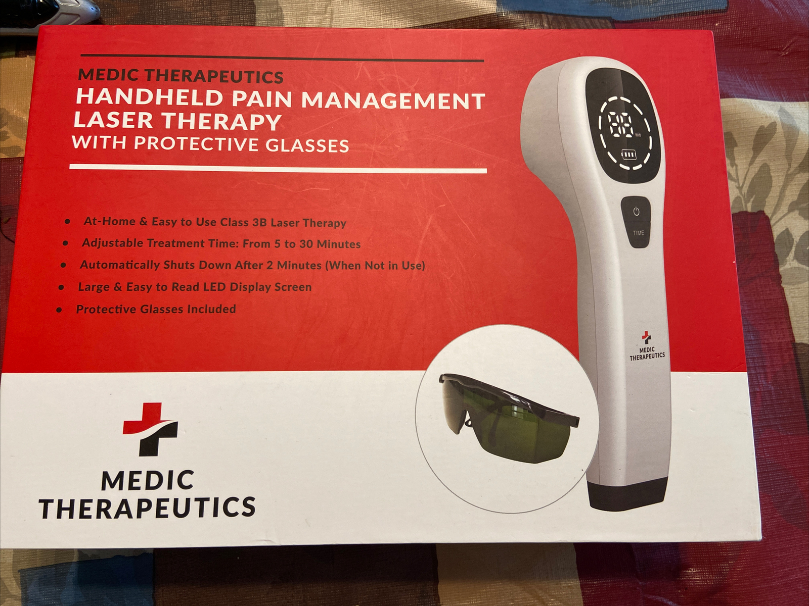 Medic Therapeutics Handheld Pain Management Laser Therapy NEW Open Box