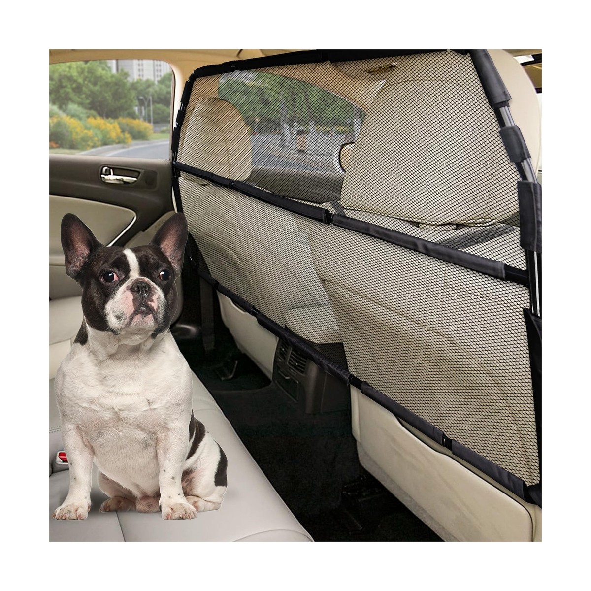 Farafox Dog Car Barrier Dog Car Barrier Escape-Proof, 46