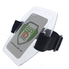 5 Pack- Specialist ID Armband Badge Holders w/ Elastic Arm Band and Hook  Loop