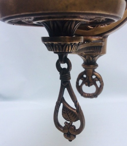 Par de apliques de bronce ligero Art Deco vintage - Imagen 7 de 11