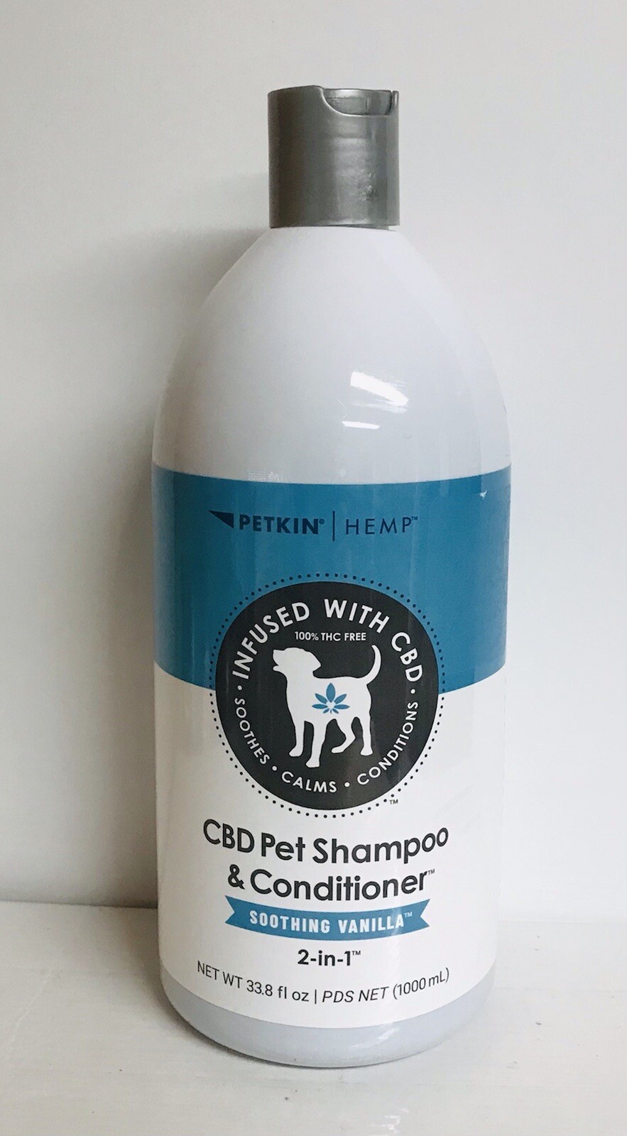 Petkin Soothing Vanilla 2in1 Pet Shampoo & Conditioner 33.8 fl oz