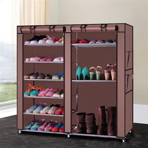 Doppelreihig 9 Gitter Kombination Stil Schuhe Schrank Regal Kaffee Profi - Bild 2 von 9