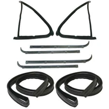 Front Sweep Belt Weatherstrip, Vent Window & Window Channel 8 Pcs 87-91 Ford PU