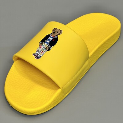 ?Polo by Ralph Lauren Polo Bear Slide in yellow size 10 Polo Ralph Lauren | Shoes | Polo By Ralph Lauren Polo Bear  main image 3