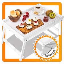 Frühstückstablett aus Bambus - Serviertablett Betttablett Betttisch - PC Lapdesk