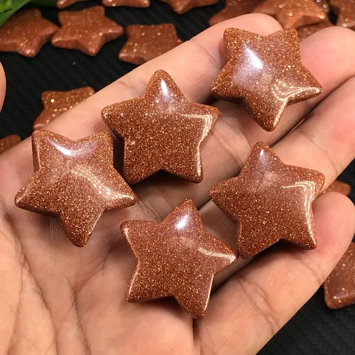 5 piezas Estrellas de Cuarzo Cristal Curativo Oro Rojo Natural Regalo 1" - Imagen 5 de 9