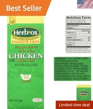 Hormel Herb Ox Sodium-Free Chicken Bouillon, 50 Packets for Healthy Cooking