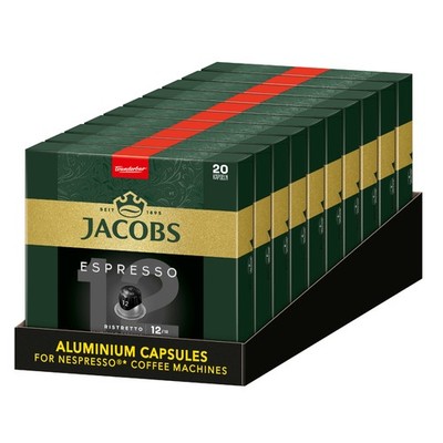 JACOBS Kapseln Espresso 12 Ristretto 10x 20 Nespresso * kompatibel
