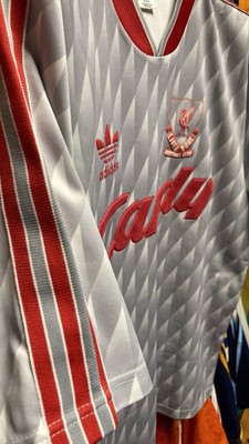 1989-91 Liverpool Away Adidas Vintage Football Shirt Soccer Jersey