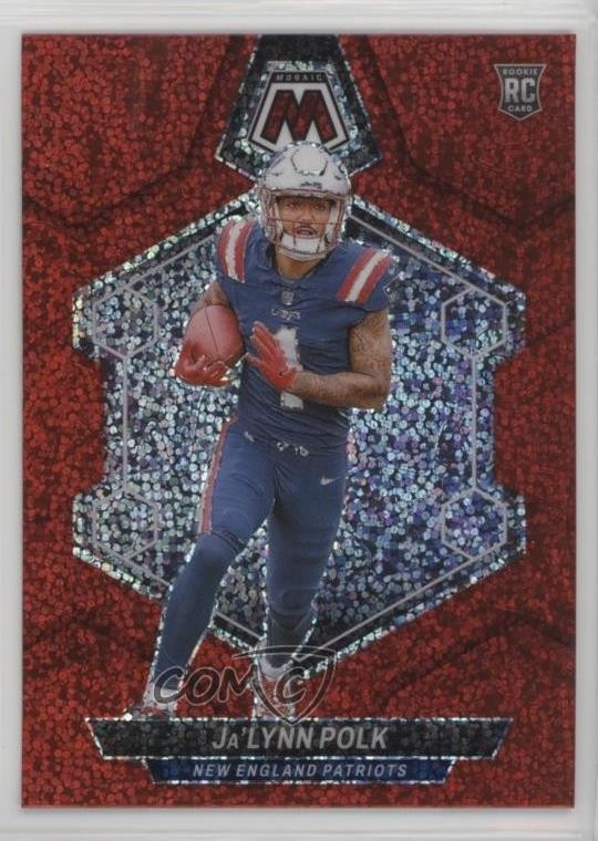 2024 Panini Mosaic Rookies Red Sparkle Prizm Ja'Lynn Polk #337 Rookie RC 16tx