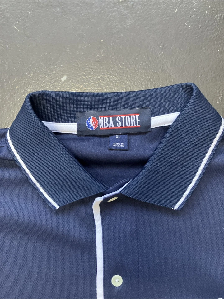 Vintage Y2K 2006 WNBA Finals Embroidered NBA Store Polo Shirt Blue Polyester XL - Image 3 of 4