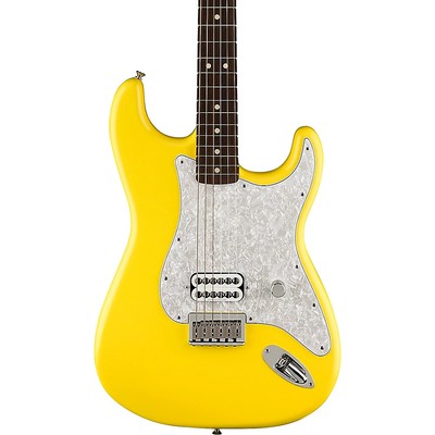Fender Tom DeLonge Stratocaster Guitar With Invader SH8 Pickup Graffiti Yellow