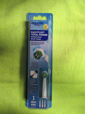 Equate EasyFlex Total Power Replacement Toothbrush Heads 3 Pack Oral B Precision