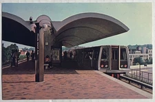 Washington DC Metro 1976 Rhode Island Ave Rohr Train Postcard