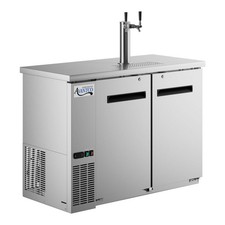 Double Tap Kegerator Beer Dispenser -Stainless Steel, 2 1/2 Keg Capacity