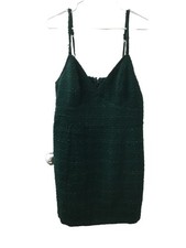 Abercrombie And Fitch Women's Tweed Mini A Line Dress Green Size Large