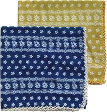 2 Pack Large Cotton Bandana Headband, Head Wrap, Protective Coverage, Hair Neck 