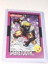 1992 MARVEL X-MEN Sabretooth Card #52