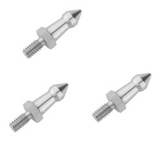 ThtRht 3 Pack Tripod Foot Spikes with 1/4 inch Thread Screw Stainless Steel...