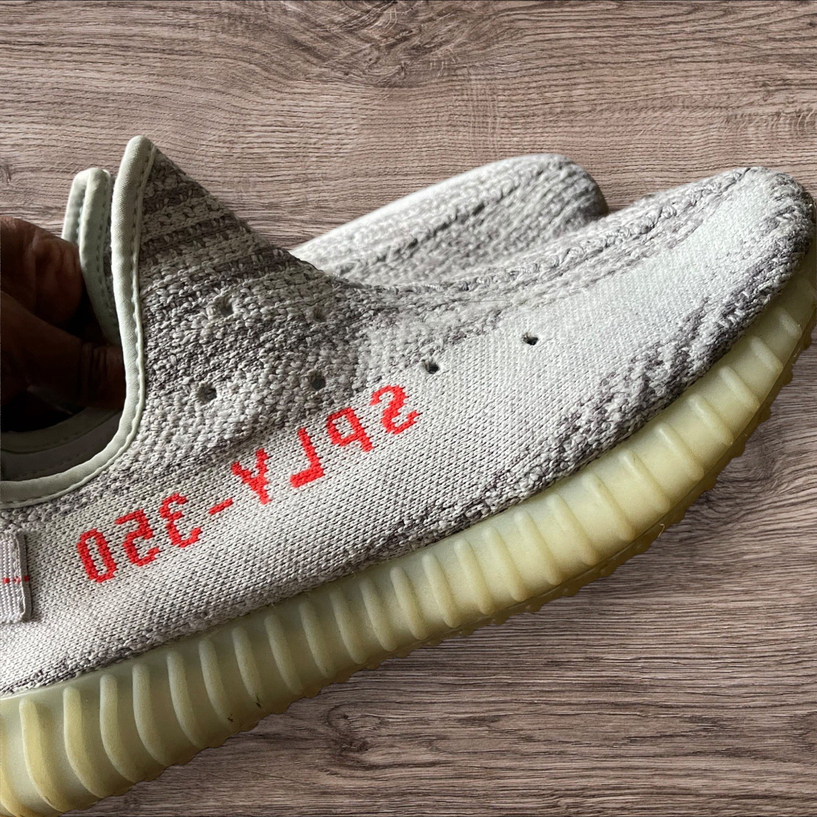 adidas Yeezy Boost 350 V2 Men's Sneakers Blue Tint, Size 10 thumbnail 5