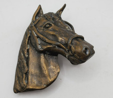 Vintage Horse Head Brass Western Belt Buckle