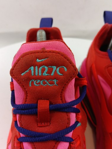 Nike Air Max 270 React Sneakers Women's Sz 8.5 Mystic Red Pink Blast AT6174-600 - Picture 11 of 24