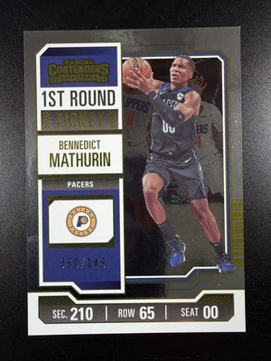2023-24 Panini Contenders Benedict Mathurin - 1st Round Ticket/149