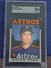 1986 Topps Nolan Ryan #100 Baseball Card Astros HOF SGC 7 Near Mint
