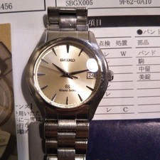 Grand Seiko SBGX005 Quartz Watch Men 35mm Silver Old Logo Used
