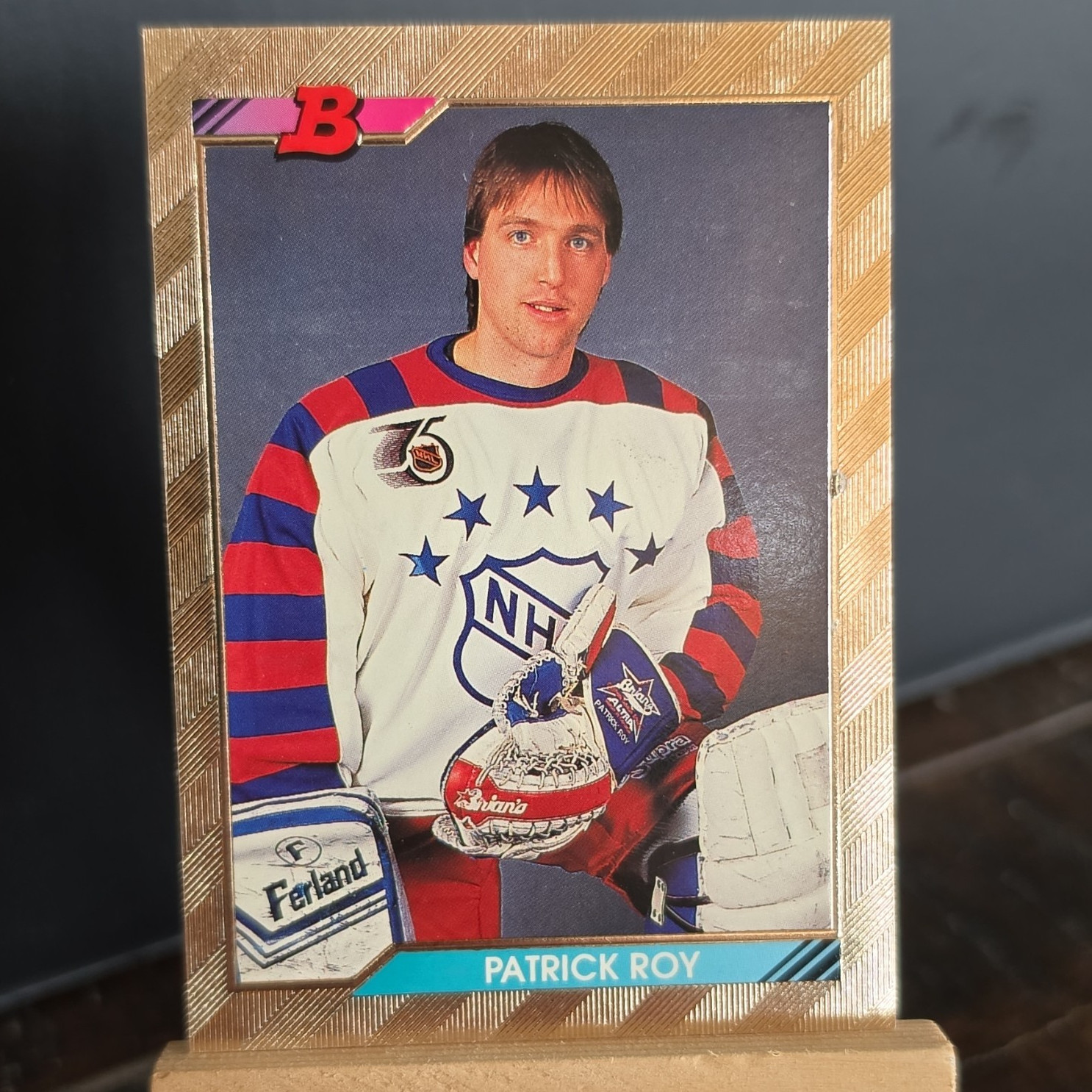 Topps 1992-93 Bowman Patrick Roy #239 Bowman NHL All-Star Team Ice Hockey