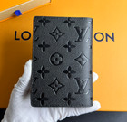 Louis Vuitton Monogram Passport Cover Holder Wallet Black Canvas — photo 2