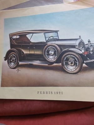 Auto Ferris 1921 Oldtimer Kunstdruck Vintage Car Plakat Poster Bild 37,5x30,5 cm