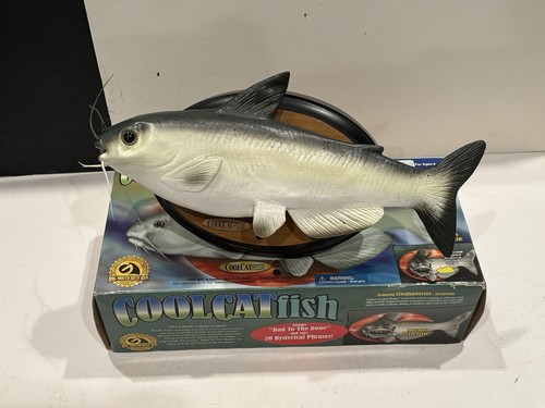Vintage 2000 Wall Fish Gemmy Cool Catfish W/ Box - Works - Free Shipping