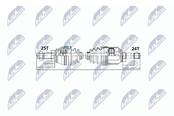 Antriebswelle NTY NPW-FT-016 FüR Doblo Fiat GroßRaumlimousine Punto Multijet JTD-image