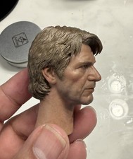 Hot Toys 1 6 MMS376 Star Wars Han Solo And Chewbacca Figure - Harrison Ford Head