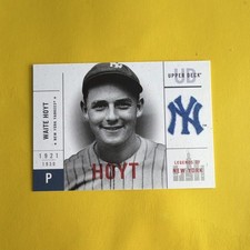 Upper Deck 2001 Legends of New York Waite Hoyt #121 New York Yankees